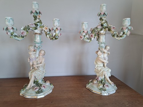 Pair vintage capodimonte - vintage,