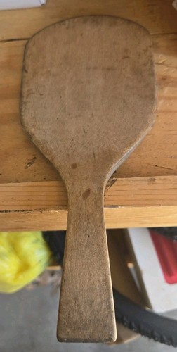 Vintage wooden butter paddle - vintage,
