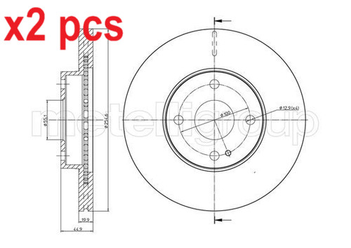 Pcs sides front - x2, l&r