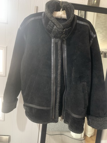 Suede and sheepskin jacket