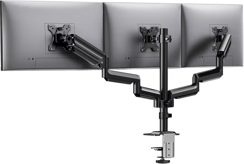 Triple monitor stand desk - monitor,