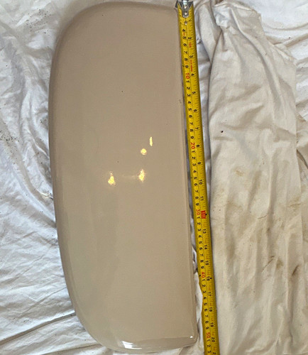 Beige ceramic toilet cistern - toilet,