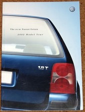 2002 New Model VW PASSAT ESTATE Sales Brochure - V6 TDI 1.9 TDI 4MOTION V5 Turbo