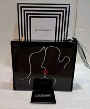 Stunning Lulu Guinness Bag Black Perspex Kissing Lips Ex-Display New With Tags!!