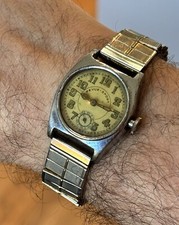 Revue Sport Vintage Watch WW2 ERA Manual Wind 29mm Contracid Steel Case