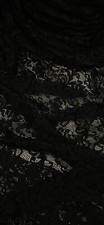 Black Floral Guipure Lace