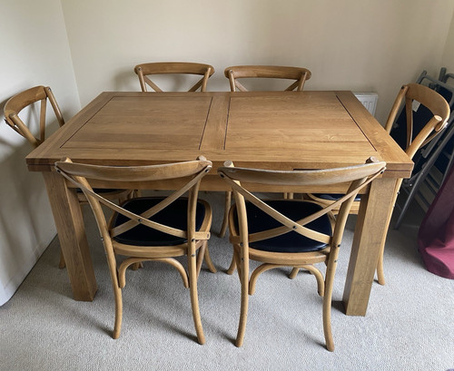 Extendable solid oak dining - extendable,