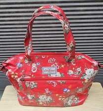 CATH KIDSTON Handag, 100% Cotton, PVC Coating, Red Floral, Excellent Condition