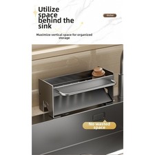 Kitchen rack with towel rail