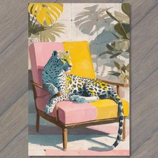 Art Print Leopard Lounging