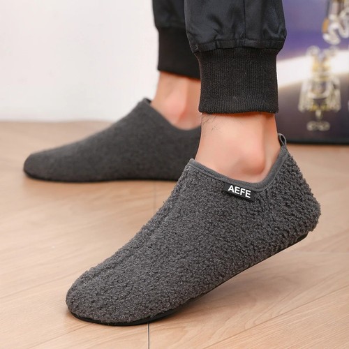 Men fuzzy indoor slippers - indoor,