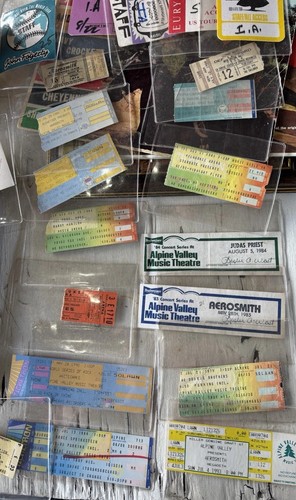 Vintage rock ticket stubs - rock,