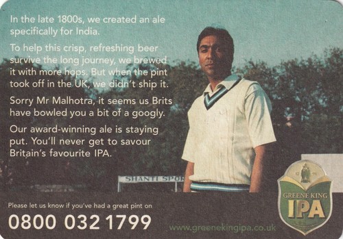 Beer mat greene king - mat,