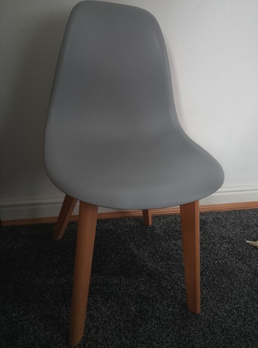 Grey habitat dining chair 1 - grey,