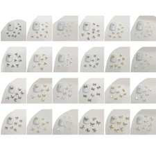 20pcs 3D Nail Charms Metal Bowknot Nails Art for DIY Projects and Jewelry Making