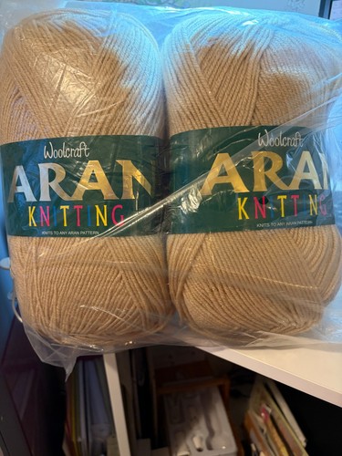 Woolcraft aran knitting cream - knitting,