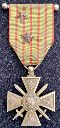 Croix guerre 17 - de, vermeil