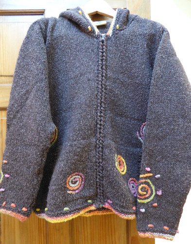 Pachamama zip hoody - pachamama, handmade