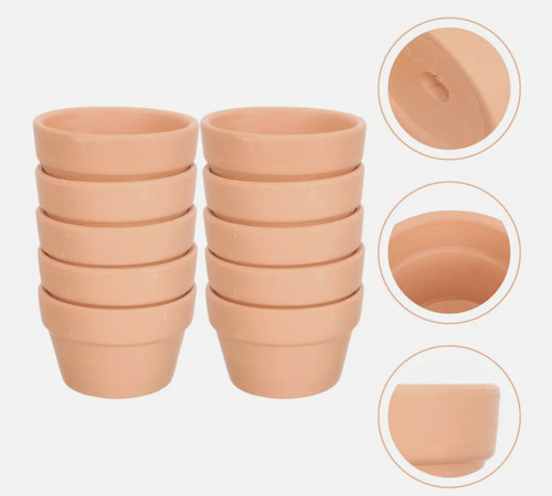 Pcs big terracotta flat - 10,