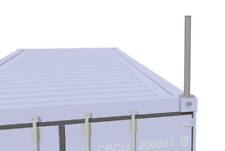 Shipping Container Light-CCTV Bracket Post, Utility Pole, 4.3cm scaffold pole x4