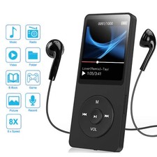 Support 128GB Bluetooth MP4/MP3 Lossless Music Player FM Radio Recorder Sport BK