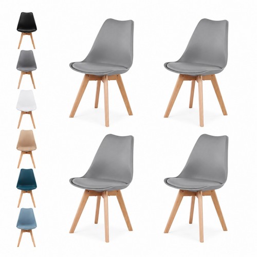 Set nordic dining chairs - of,