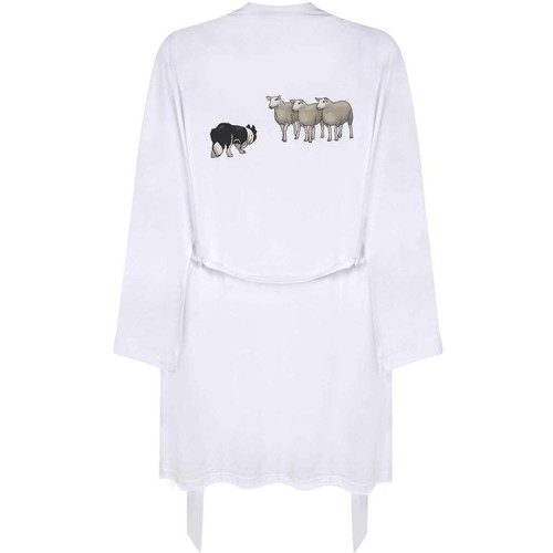 Dog herding sheep dressing - sheep',