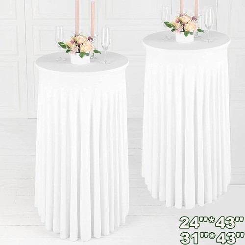 Round cocktail table skirt - cocktail,