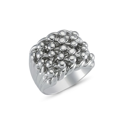 Ring sterling silver five row - sterling,
