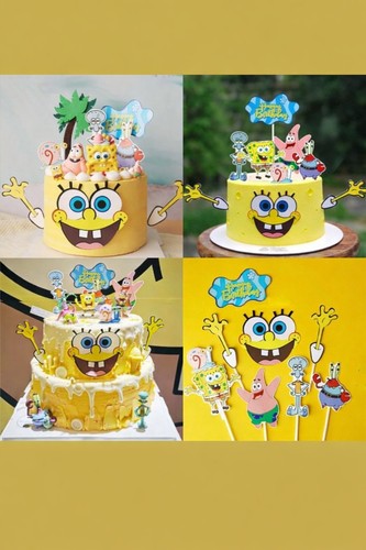 Spongebob cake topper birthday - spongebob,