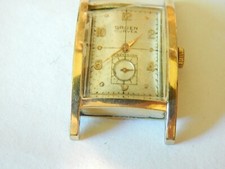 VTG 1950S 60S MANS GRUEN CURVEX WRISTWATCH 10K GF RUNS NEEDS BAND CRYSTAL