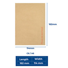 Manilla Brown White Please Do Not Bend Hard Board Backed Envelopes - DL C6 A5 A4