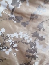 Laura Ashley Hawthorn natural silk interlined curtains each 92"d x 53"w