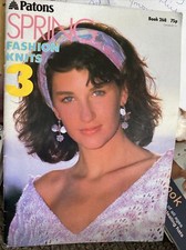 Patons Spring Fashion Knits 3 Jumpers/Tops Knitting Booklet No 268