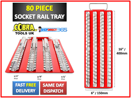 80pc socket rail tray holder - socket,