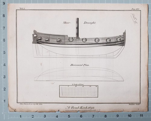 1801 print charnock - charnock, marine