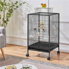 Parrot Cage Open Play Top Bird Cage for Budgies, Parakeets, Lovebirds