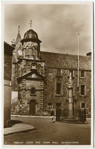 Mercat cross and town hall - cross,
