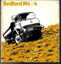 Bedford M-Type 4x4 Truck 1970-1971 UK Market Sales Brochure POOR
