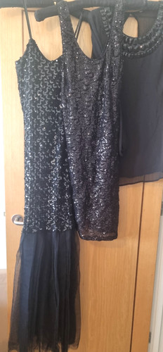 Black sequin dresses and - black,