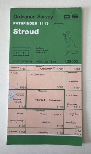 Vintage pathfinder map 1113 - vintage, os