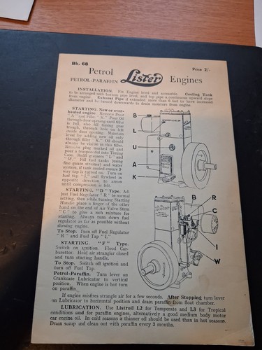 Lister instructions and - instructions,