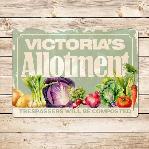 Funny personalised allotment - funny,