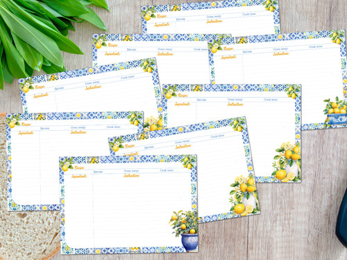 Recipe cards amalfi - , coast