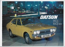 1975 Datsun Violet (710 generation) 140J saloon & 160J SSS coupe brochure