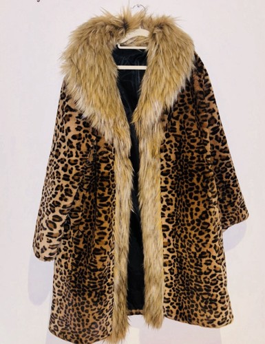 Leopard faux fur - fur, coat