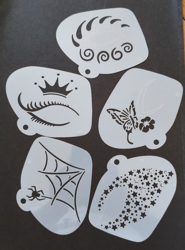 Face painting stencils - face,