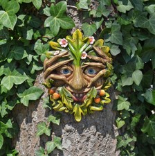 Cheeky Peeper Treant Face Wall Plaque Garden Greenman Decorative Gift Deco 80312