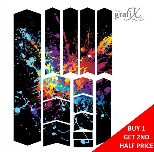Paint splat bicycle frame - paint,
