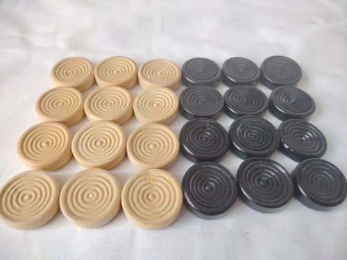 Set wooden draughts - set, of